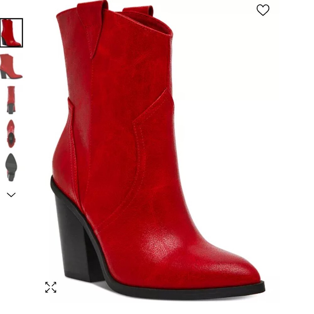 DV Women's Nazareth Dressy Pointed-Toe Block-Heel Western Booties